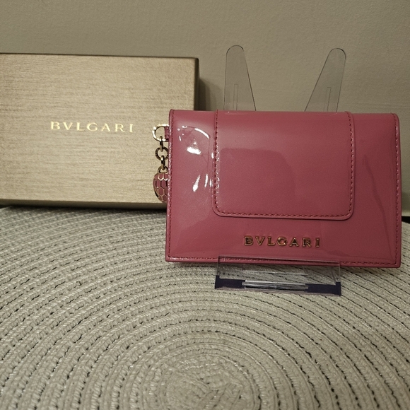 BVLGARI Handbags - BVLGARI Serpenti Forever Pink Patent Wallet 💖 Snake Charm | Chipped + Box